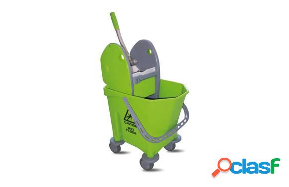 Cubo de fregar Industrial con Prensa Maya en color Verde 25L