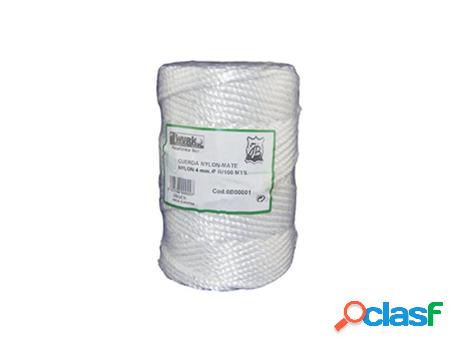 Cuerda nylon mate 5 mm blanca r-200mt