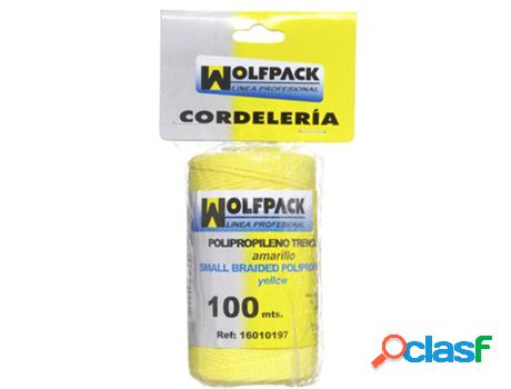 Cuerda trencilla polipropileno amarillo (bobina 100 metros)