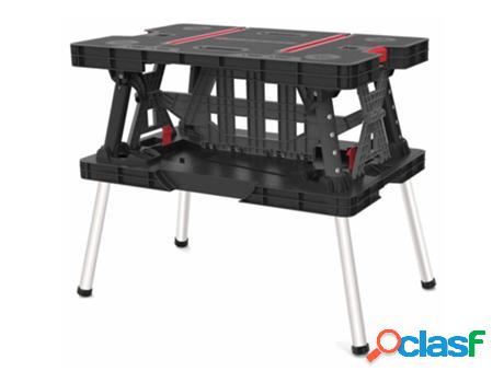 Curver Mesa de trabajo plegable negro