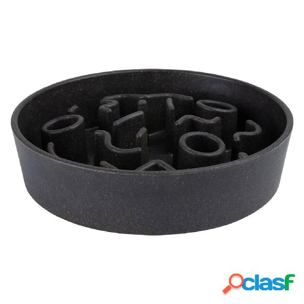 DISTRICT70 Comedero lento para perros bambú gris oscuro 21