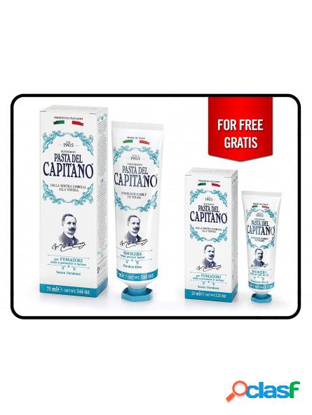 Dentífrico Pasta del Capitano 1905 Fumadores 75ml + 25ml