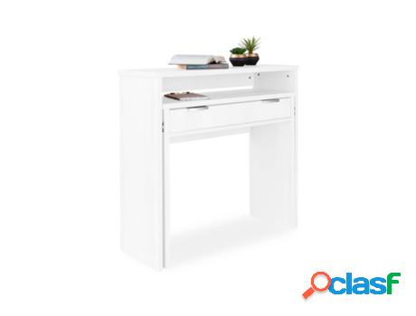 Escritorio HOMESOUTH Aput (Blanco - Melamina - 90 x 87.5 cm)