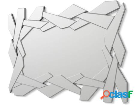 Espejo de Pared DEKOARTE Rectangular (Plateado - 110x80cm)