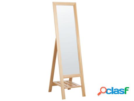 Espejo de Pie BELIANI Luisant (Madera - Marrón - 52 x 40 x