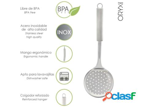 Espumadera cocina acero inoxidable 34x11,5 (alt) cm.