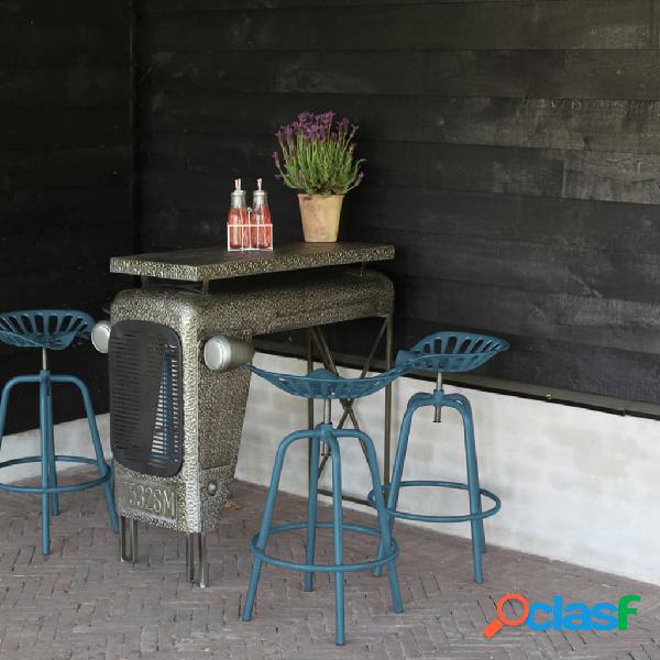Esschert Design Taburete con forma de asiento de tractor