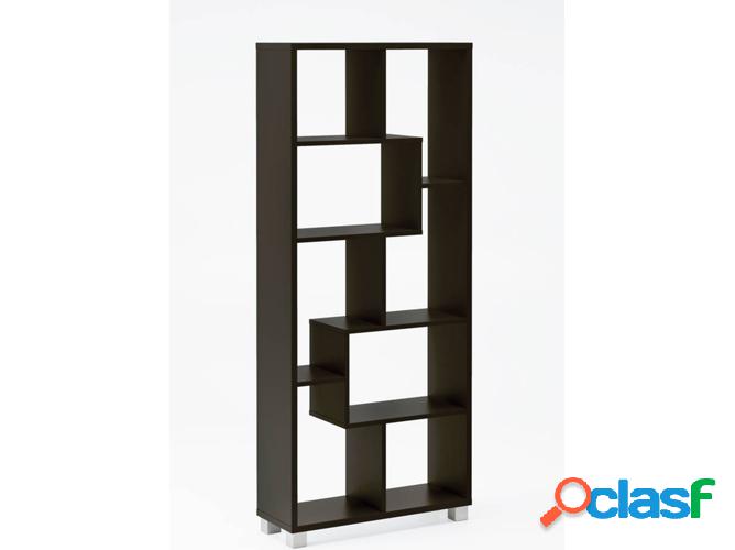 Estante SKRAUT HOME 1ESTANTERIADELUXENE (Negro - Melamina -