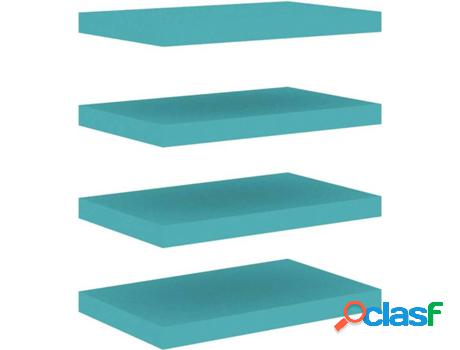 Estantería de Pared VIDAXL (Azul - MDF - 50x23x3.8 cm)