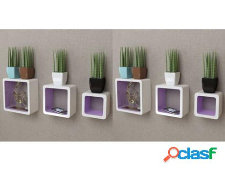 Estanterías de Pared VIDAXL 6 Piezas 275986