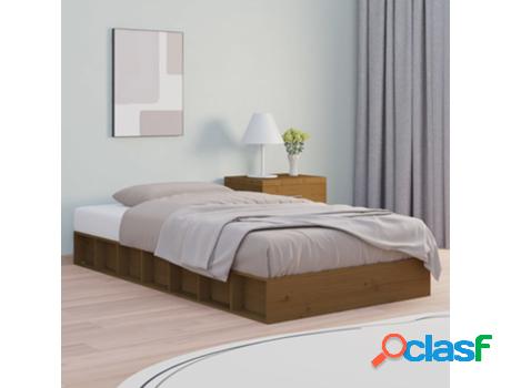 Estructura Cama Doble VIDAXL (Marrón -Madera)