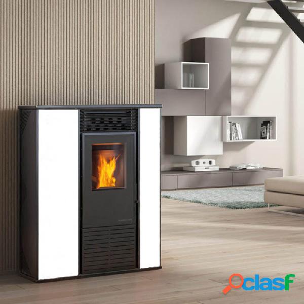 Estufa pellet karmek one alice s1 acero 14,10kw blanco