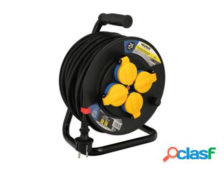 Extensible industrial 25 metros protección ip44 con tapas,