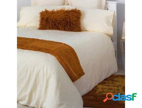 Funda de Edredón COTTON ARTEAN Floral (Beige - 220x220 cm -