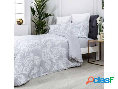 Funda de Edredón COTTON ARTEAN (Gris - 220x220 cm -