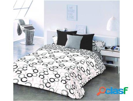 Funda de Edredón COTTON ARTEAN Popy (Gris - 150x260 cm -