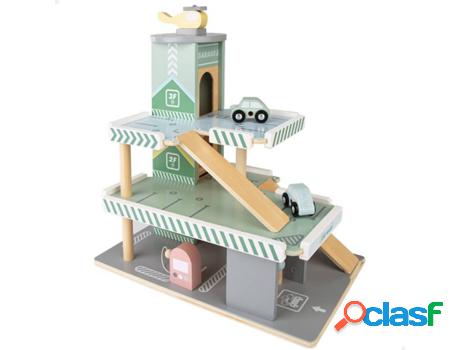 Garaje WOOMAX Parking Coches de Madera (Edad Mínima: 3