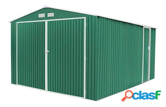 Garaje metálico Gardiun Norfolk Verde 16m2