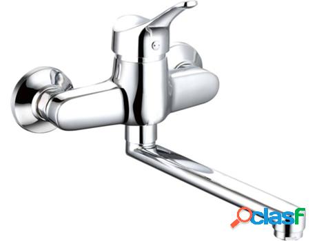 Grifo Mezclador de Pared SCHÜTTE Attica (Plateado - Latón)