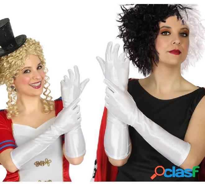 Guantes largos Blancos 40 cm
