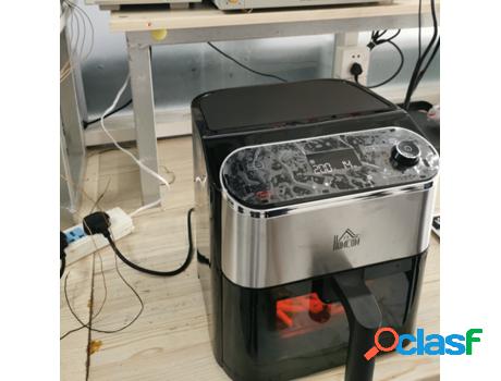 Homcom 4 En 1 Freidora Sin Aceite 6,5L Freidora De Aire