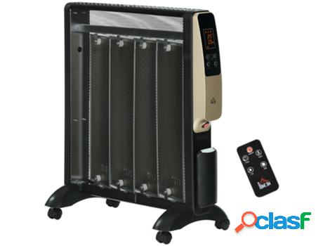 Homcom Calefactor Eléctrico 1000W/2000W Radiador De Mica