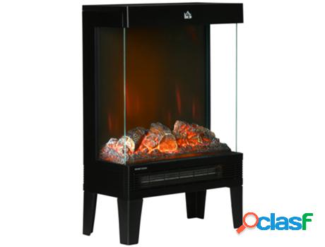 Homcom Chimenea Eléctrica 1000W/2000W Calentador De