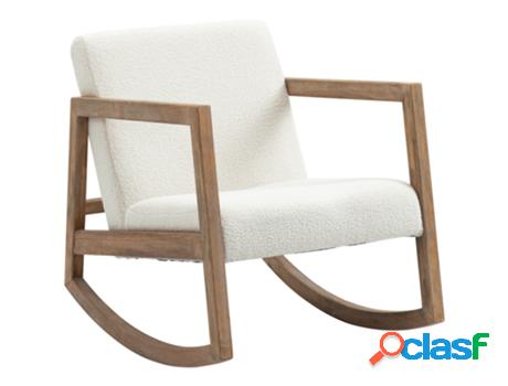 Homcom Silla Mecedora Tapizada En Forro Polar Sillón