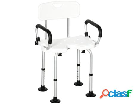 Homcom Silla Para Ducha De Aleación De Aluminio Taburete De
