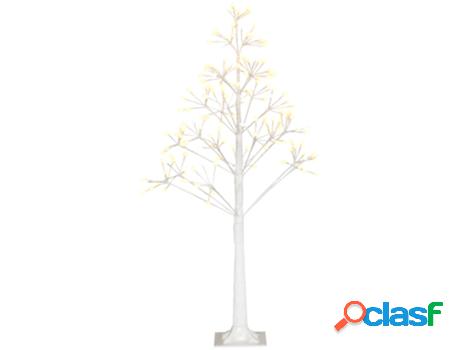 Homcom Árbol De Abedul Altura 120 Cm Con 168 Luces Led Ip44