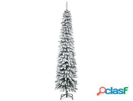 Homcom Árbol De Navidad Artificial 210 Cm Con Nieve