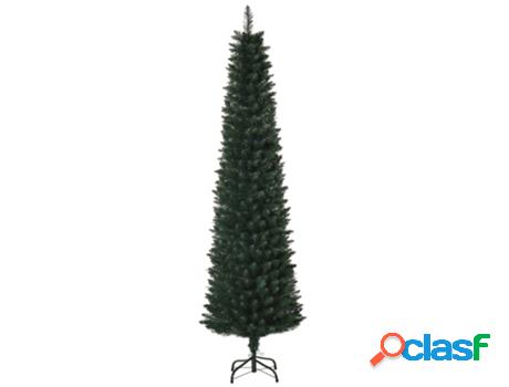 Homcom Árbol De Navidad Artificial Altura 180 Cm Ignífugo