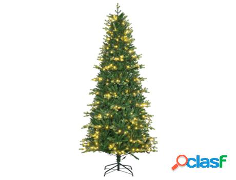 Homcom Árbol De Navidad Artificial Altura 228 Cm Ignífugo