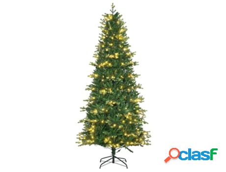 Homcom Árbol De Navidad Artificial Altura 228 Cm Ignífugo