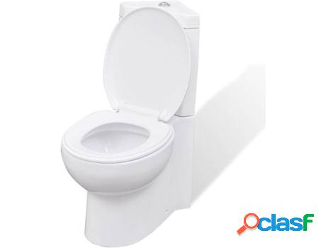 Inodoro VIDAXL Blanco (Cerámica)