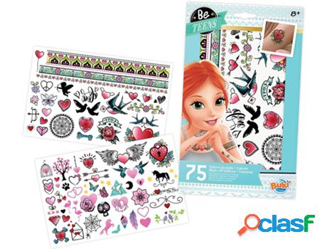 Jogo de Mesa BUKI FRANCE 75 Wash-Off Tattoos Colorful (8