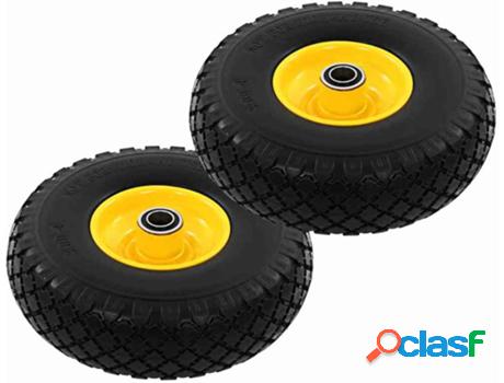 Juego 2 Ruedas de Carrito de Carga VIDAXL