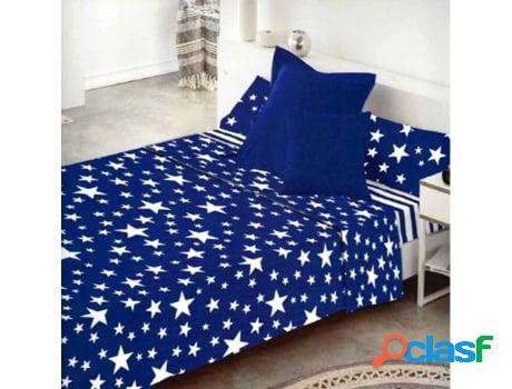 Juego de Sábanas COTTON ARTEAN Givette (Azul - Cama de 105