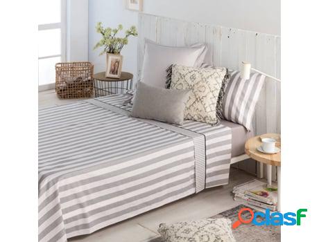 Juego de Sábanas COTTON ARTEAN (Gris - Cama de 135 cm -