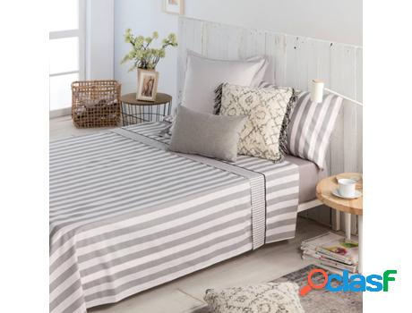 Juego de Sábanas COTTON ARTEAN (Gris - Cama de 180 cm -