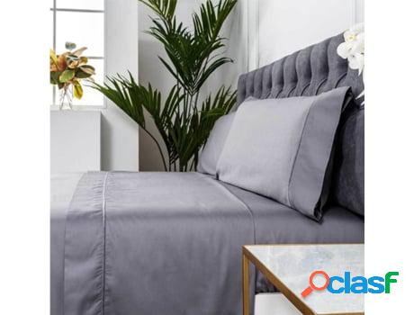 Juego de Sábanas COTTON ARTEAN (Gris - Cama de 90 cm -