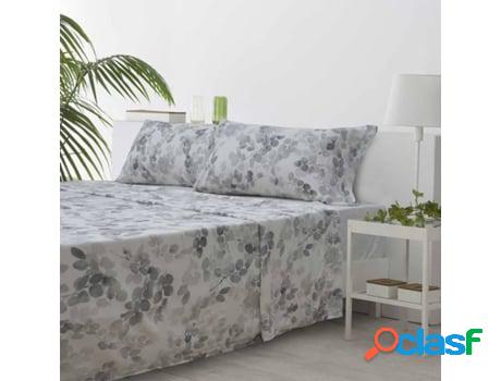 Juego de Sábanas COTTON ARTEAN Haku (Gris - Cama de 135 cm
