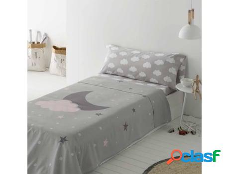 Juego de Sábanas COTTON ARTEAN Infantil (Gris - Cama de 90