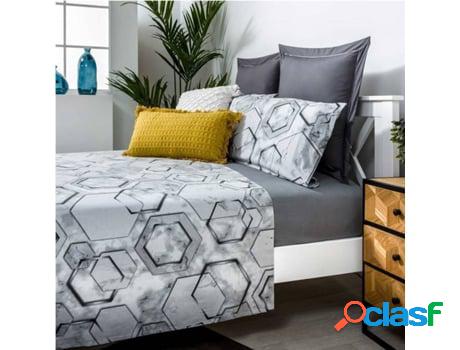Juego de Sábanas COTTON ARTEAN Marmol (Gris - Cama de 105