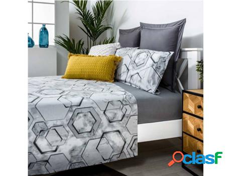 Juego de Sábanas COTTON ARTEAN Marmol (Gris - Cama de 135