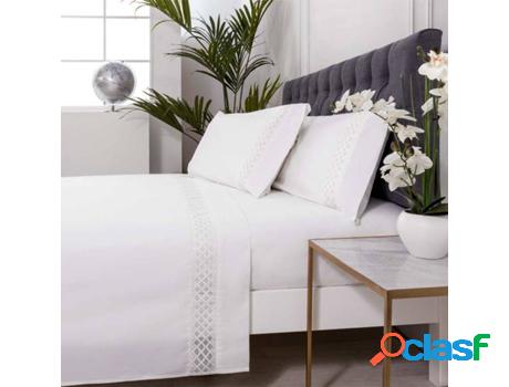 Juego de Sábanas COTTON ARTEAN Sarria (Blanco - Cama de 90