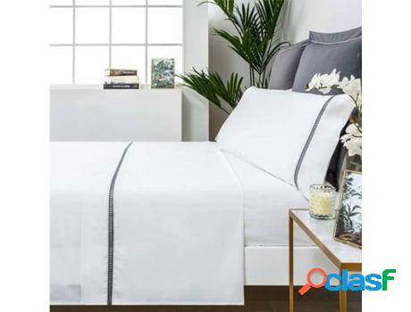 Juego de Sábanas COTTON ARTEAN Vainica (Blanco - Cama de