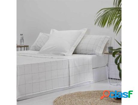 Juego de Sábanas COTTON ARTEAN Zarauz (Blanco - Cama de 150