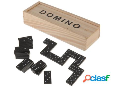 Juego domino negro 28 piezas