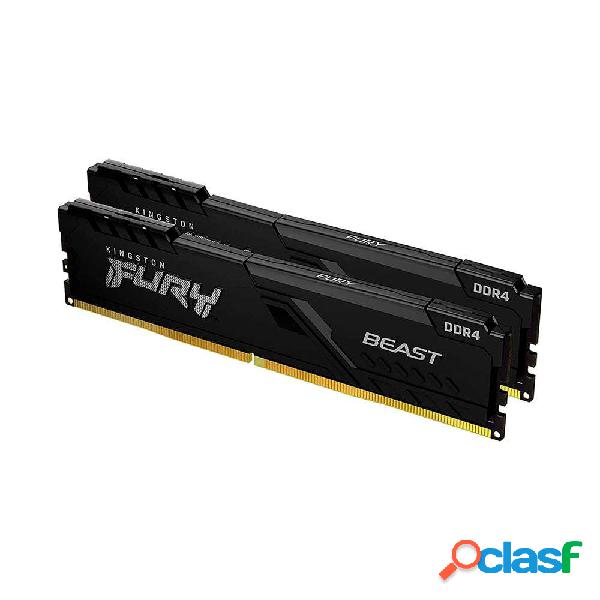 Kingston fury beast black 32gb (2x 16gb) ddr4 3200mhz 1.35v